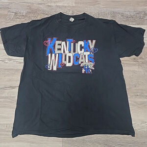 VTG Kentucky Wildcats Jerzees NCAA Blue Short Sleeve T Shirt Men’s Size L Sport